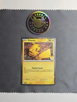 Pikachu 051 /162 Stamped 2026 Pokemon Day 30 Promo TCG w/ Coin Pokemon TCG NM - Image 1