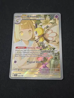 Lillie's Ribombee 164/159 Sv09: Journey Together IR Holo Pokemon TCG Near Mint - Image 1