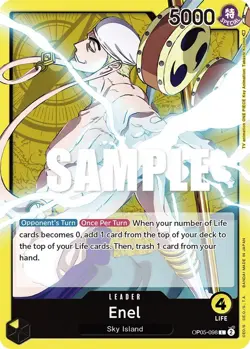 Enel (098) - OP05-098 - Leader - Awakening of the New Era - One Piece Card Game - Image 1