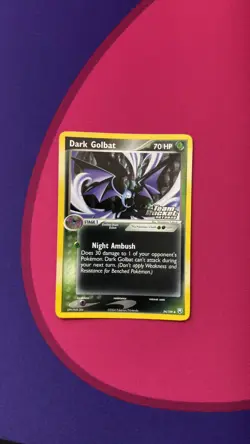 Dark Golbat Reverse Holo 34/109 Ex Team Rocket Returns Pokemon Card Stamped - Image 1