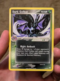 2004 EX - Team Rocket Returns Dark Golbat #34 Non Holo Pokemon Card - Image 1