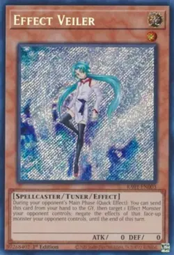 Yugioh! Effect Veiler - RA01-EN003 - Secret Rare - 1st Edition Near Mint, Englis - Image 1