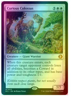 Curious Colossus - Foil Lorwyn Eclipsed MTG - Image 1