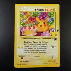 Birthday Pikachu 24 Pokemon Celebrations Collection Holo Card - Image 1