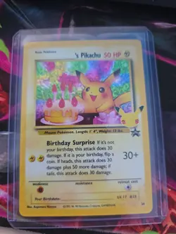 Pokemon Card Birthday Pikachu 24 Celebrations Set Collection Holo Near Mint - Image 1