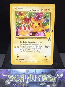 Pokemon Card Birthday Pikachu 24 Celebrations Set Collection Holo Near Mint - Image 1