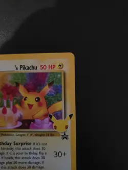 Birthday Pikachu 24 Pokemon Celebrations Collection Holo Card - Image 3