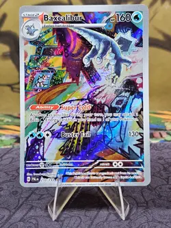 Pokemon TCG Baxcalibur Card 210/193 IR Sv02: Paldea Evolved 2023 Holo LP - Image 1