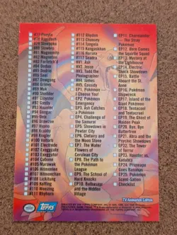 Topps Pokemon Card - Series 2 Checklist HOLO - Blue Logo - Image 2