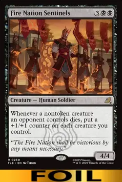 Fire Nation Sentinels ** FOIL #230 ** Avatar: Eternal - NM MTG - Image 1