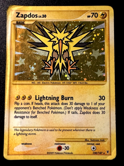Zapdos 150/147 Platinum Supreme Victors Pokemon Card Holo Foil Secret Rare HP- - Image 1