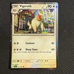 Vigoroth 161/193 NM Cosmos Holo Paldea Evolved Promo Pokemon TCG - Image 1
