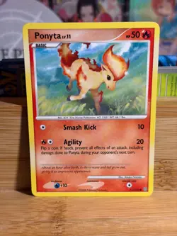 PONYTA 71/100 D&P Stormfront Vintage Regular Pokemon TCG Lightly Played - Image 1
