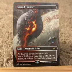 Sacred Foundry Regular Borderless 285R MTG(UNF) - Image 1