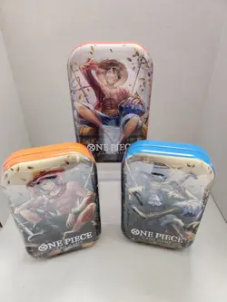 One Piece Tin Pack Set Vol 2 Set of 3 | TS-02 OP-13 | Factory Sealed | Bandai - Image 2