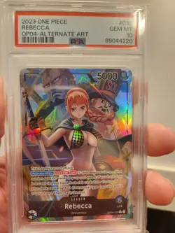 ONE PIECE REBECCA ALT ART KINGDOMS OF INRIGUE ENGLISH OP04-039 TCG GEM PSA 10 - Image 1