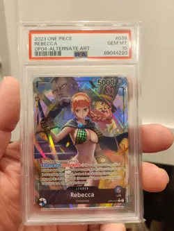 ONE PIECE REBECCA ALT ART KINGDOMS OF INRIGUE ENGLISH OP04-039 TCG GEM PSA 10 - Image 4