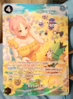 One Piece TCG Rebecca Special Rare Alt Art SP OP05-091 SR - Image 5