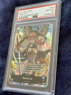 PSA GEM 10! One Piece Rebecca Alt Art Kingdoms of Intrigue OP04-039 TCG English - Image 2