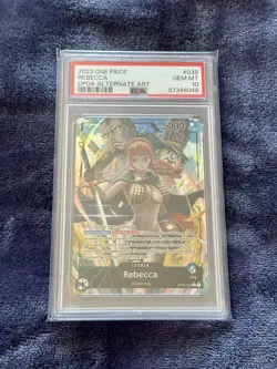 PSA GEM 10! One Piece Rebecca Alt Art Kingdoms of Intrigue OP04-039 TCG English - Image 4