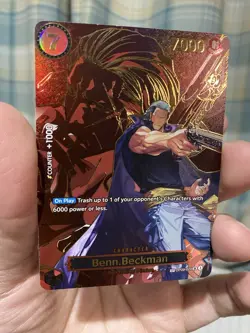 One Piece CCG - Carrying On His Will - Benn.Beckman SP OP09-009 SR - English NM! - Image 1
