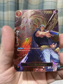 One Piece CCG - Carrying On His Will - Benn.Beckman SP OP09-009 SR - English NM! - Image 2