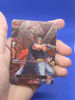 One Piece Carrying On His Will Benn Beckman OP09-009 SP Super Rare NM - Image 2
