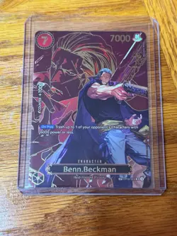 Benn.Beckman OP09-009 Foil SP (Alternate Art) OP13 Carrying on His Will NM - Image 1