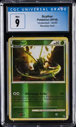 2010 POKEMON HEARTGOLD & SOULSILVER UNDAUNTED #36 SCYTHER CGC 9 - Image 1