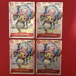 One Piece English TCG Card Tony Tony .Chopper SR Foil EB01-006 Playset (X4) - Image 2