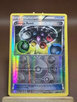 HP Pokemon XY Fates Collide Energy Reset Trainer 98/124 Reverse Holo - Image 1