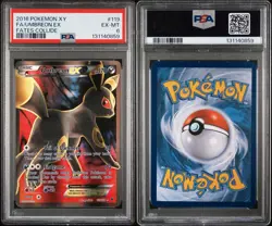 2016 POKEMON XY FATES COLLIDE #119 FULL ART/UMBREON EX PSA 6 - Image 3
