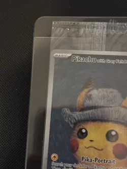 Pikachu with Grey Felt Hat Pokemon Card Van Gogh SVP EN-SV 085 - SEALED - Image 4