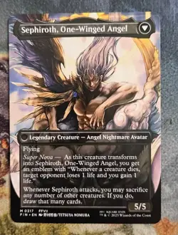 Sephiroth, Fabled Soldier (borderless) (317) M/NM Magic MTG Final Fantasy - Image 2
