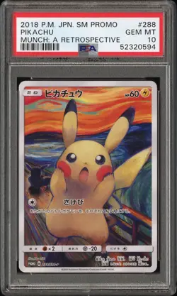 PSA 10 Pikachu Munch A Retrospective Promo 288/SM-P Pokemon Card Japanese 2018 - Image 1