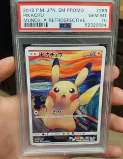 PSA 10 Pikachu Munch A Retrospective Promo 288/SM-P Pokemon Card Japanese 2018 - Image 5