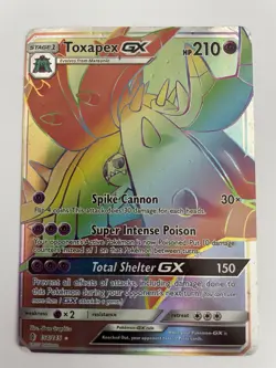 Pokemon Guardians Rising #154/145 Toxapex GX Secret LP - Image 1