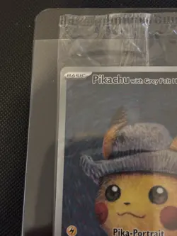 2023 Pokemon Van Gogh Pikachu with Grey Felt Hat SVP EN #085 Promo NM sealed - Image 4
