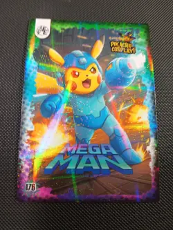 Mega Man (Pikachu) #176 - Galaxy Holo - Electric Pikachu Cosplay - Pokemon - Image 1
