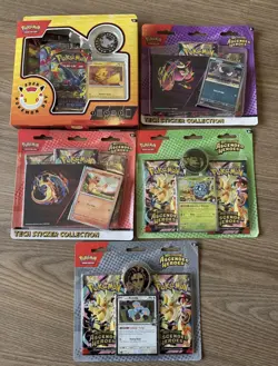 5 x Packs Pokemon TCG Ascended Heroes and Pokemon Day 2026 Tech Sticker Bundle - Image 1