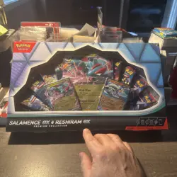 POKEMON TCG SALAMENCE EX & RESHIRAM EX PREMIUM COLLECTION BOX FACTORY SEALED NEW - Image 1