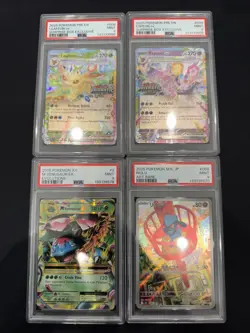 lot of 4 pokemon graded cards Psa 9 - Image 1