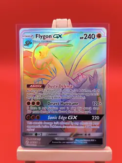 Flygon GX 256/236 Cosmic Eclipse Secret Rainbow Rare Full Art Pokemon Card NEW - Image 3