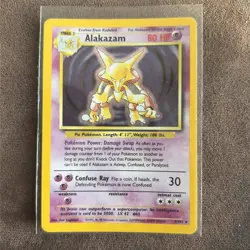 Alakazam - 1/102 - Base Set Unlimited 1999 - WOTC - Holo Rare - LP -Pokemon TCG - Image 1