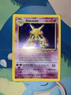 Alakazam - 1/102 - Base Set Unlimited 1999 - WOTC - Holo Rare - LP+ -Pokemon TCG - Image 3