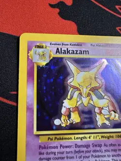 ALAKAZAM | Pokemon TCG 1999 | (BASE SET) Holo Foil Rare Vintage # 1/102 - Image 2