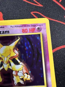ALAKAZAM | Pokemon TCG 1999 | (BASE SET) Holo Foil Rare Vintage # 1/102 - Image 3