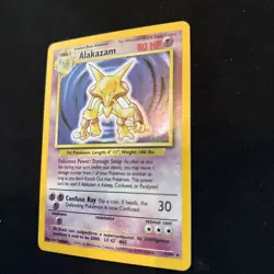 🔥 Alakazam 1/102 🔥 Original Holo Rare Base Set Pokemon Card 1999 WOTC TCG - Image 3