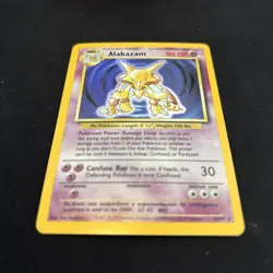 🔥 Alakazam 1/102 🔥 Original Holo Rare Base Set Pokemon Card 1999 WOTC TCG - Image 4