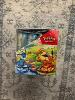 Pokemon Prismatic Evolutions Mini Tin Display Box (8 Tins) New / Factory Sealed - Image 2
